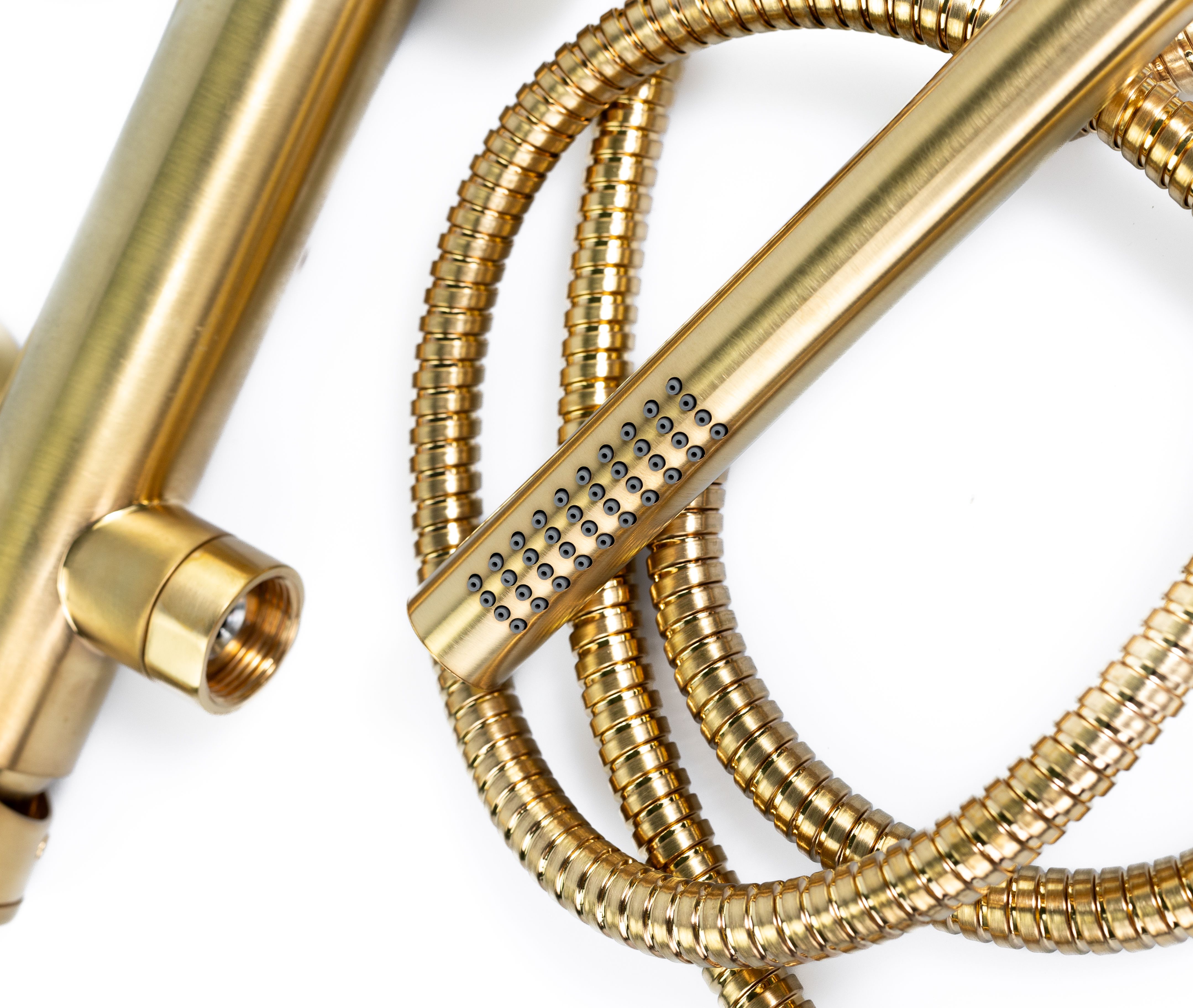 Купить смесители Emmevi Filobrass, однорычажный смеситель для душа, с набором для душа, цвет брашированное золото оптом