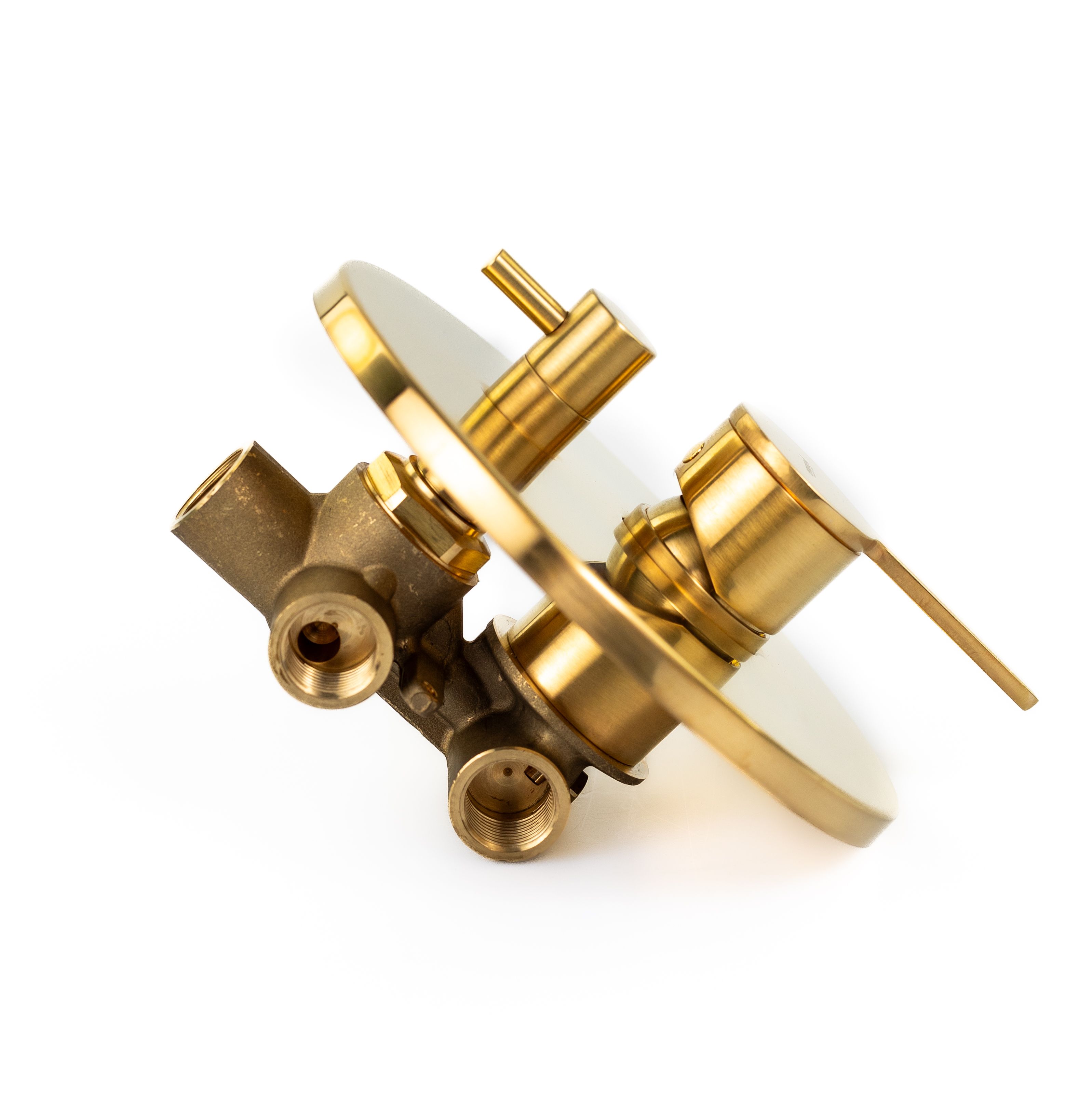 Купить смесители Emmevi Filobrass, встраиваемый в стену однорычажный смеситель для душа на 3 выхода, с рычажным дивертерома, цвет брашированное золото оптом Купить смесители Emmevi Filobrass, встраиваемый в стену однорычажный смеситель для душа на 3 выхода, с рычажным дивертерома, цвет брашированное золото оптом