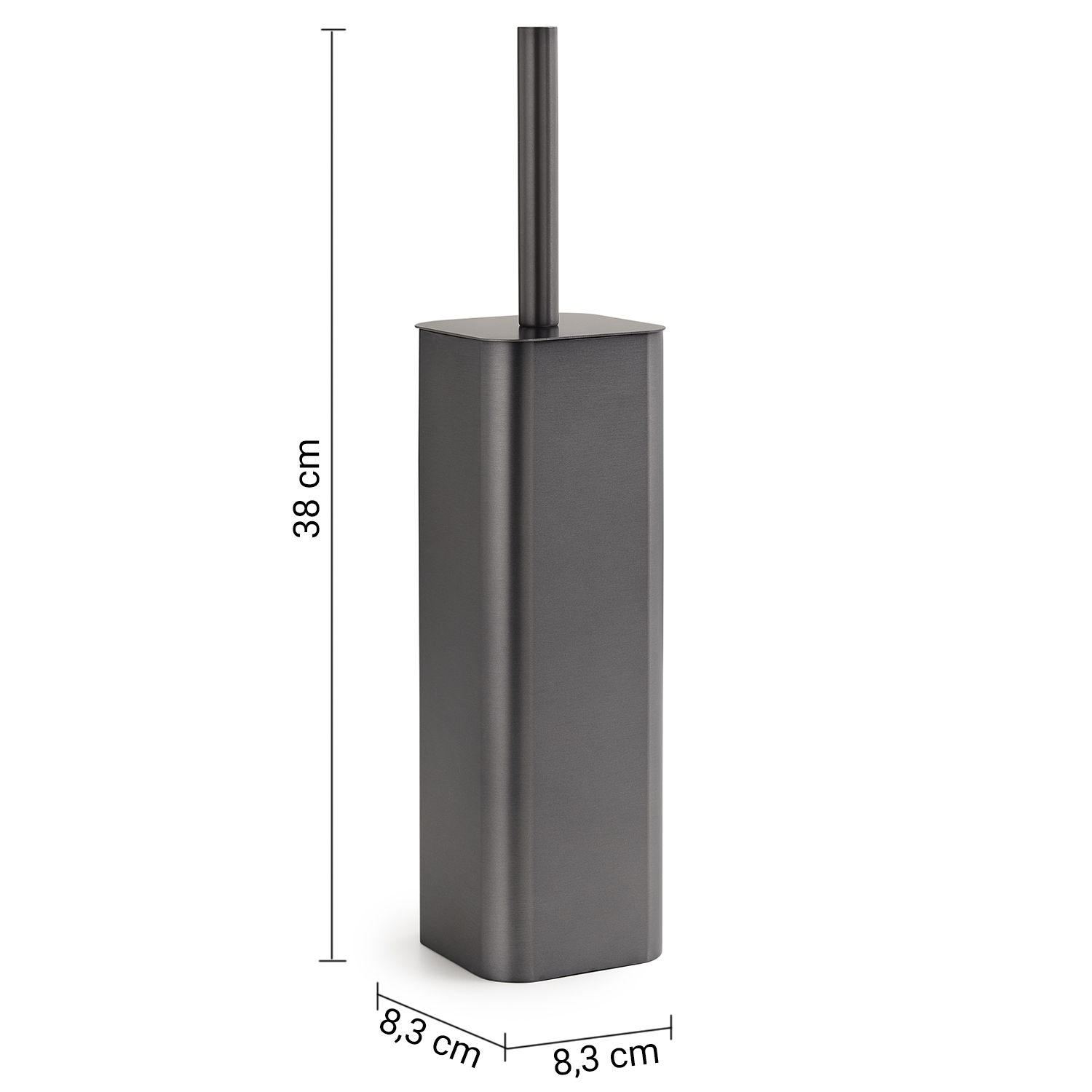 Купить gedy jack, напольный металлический ёрш, цвет оружейная сталь оптом