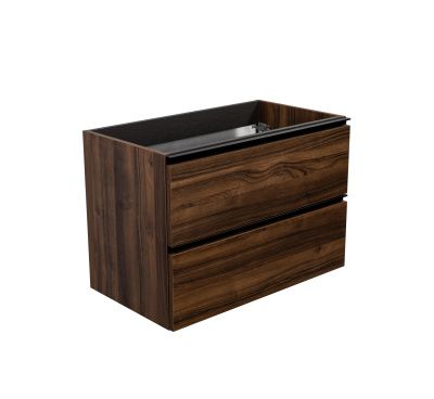 Купить visobath granada, тумба 80 см, 2 ящика c черными ручками, цвет орех (valenti) оптом