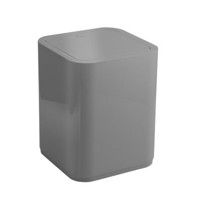 Купить gedy seventy, мусорное ведро с крышкой (8л), цвет серый (без упаковки) оптом