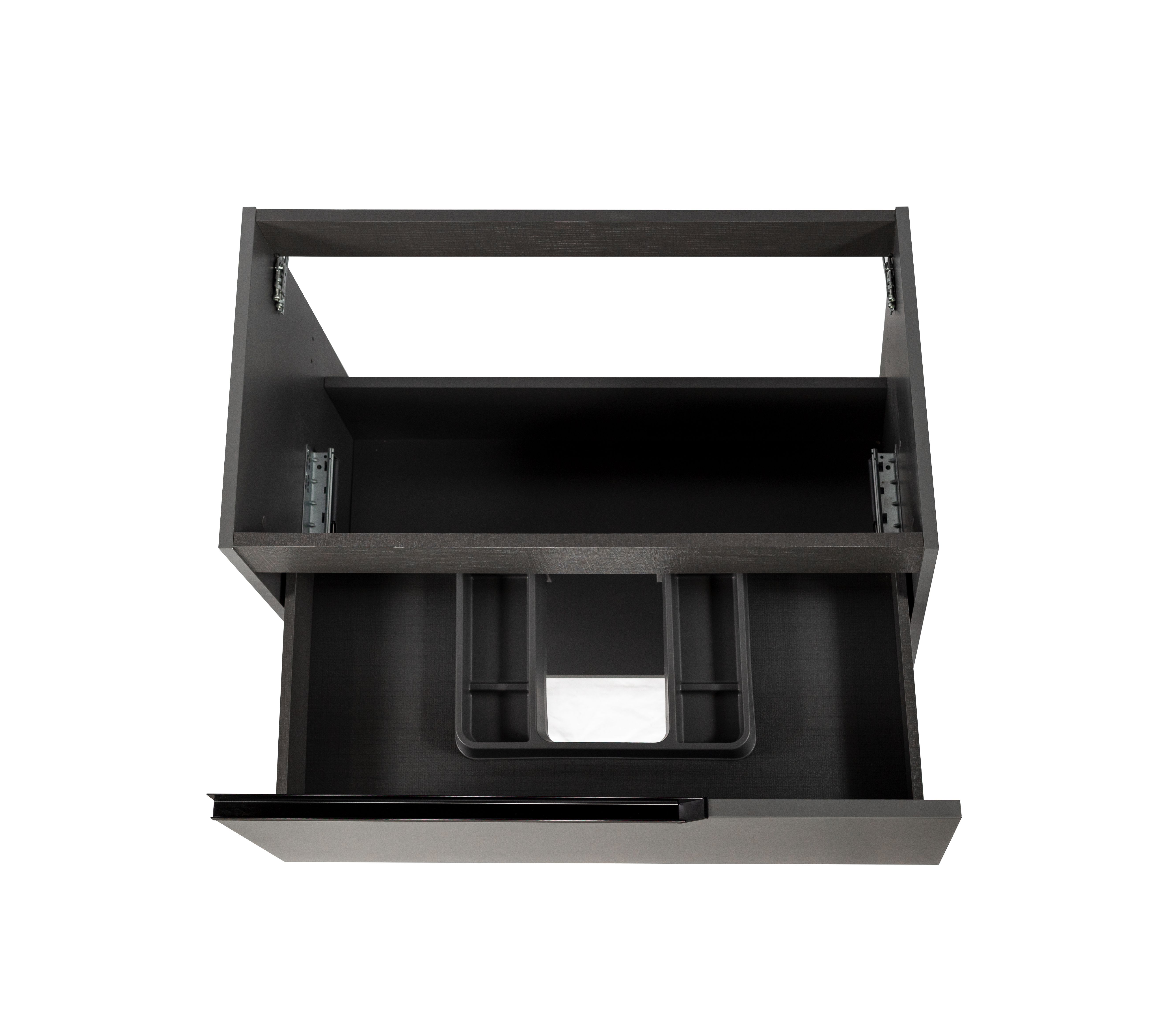 Купить visobath eleven, тумба 80 см, 1 ящик и 1 открытая полка, цвет пепельный матовый лак (ceniza) оптом