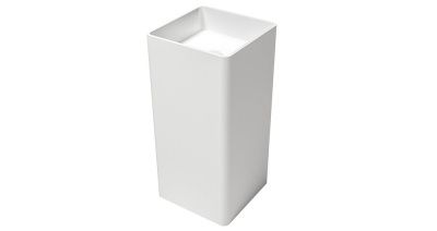 Купить zenon ember, напольная раковина квадратной формы без отверстия под смеситель, 40х40хh85 см, цвет белый матовый оптом Купить zenon ember, напольная раковина квадратной формы без отверстия под смеситель, 40х40хh85 см, цвет белый матовый оптом