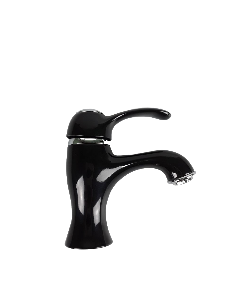 Купить emmevi harmony, однорычажный смеситель для раковины (излив 11 см), с донным клапаном, цвет черный-хром