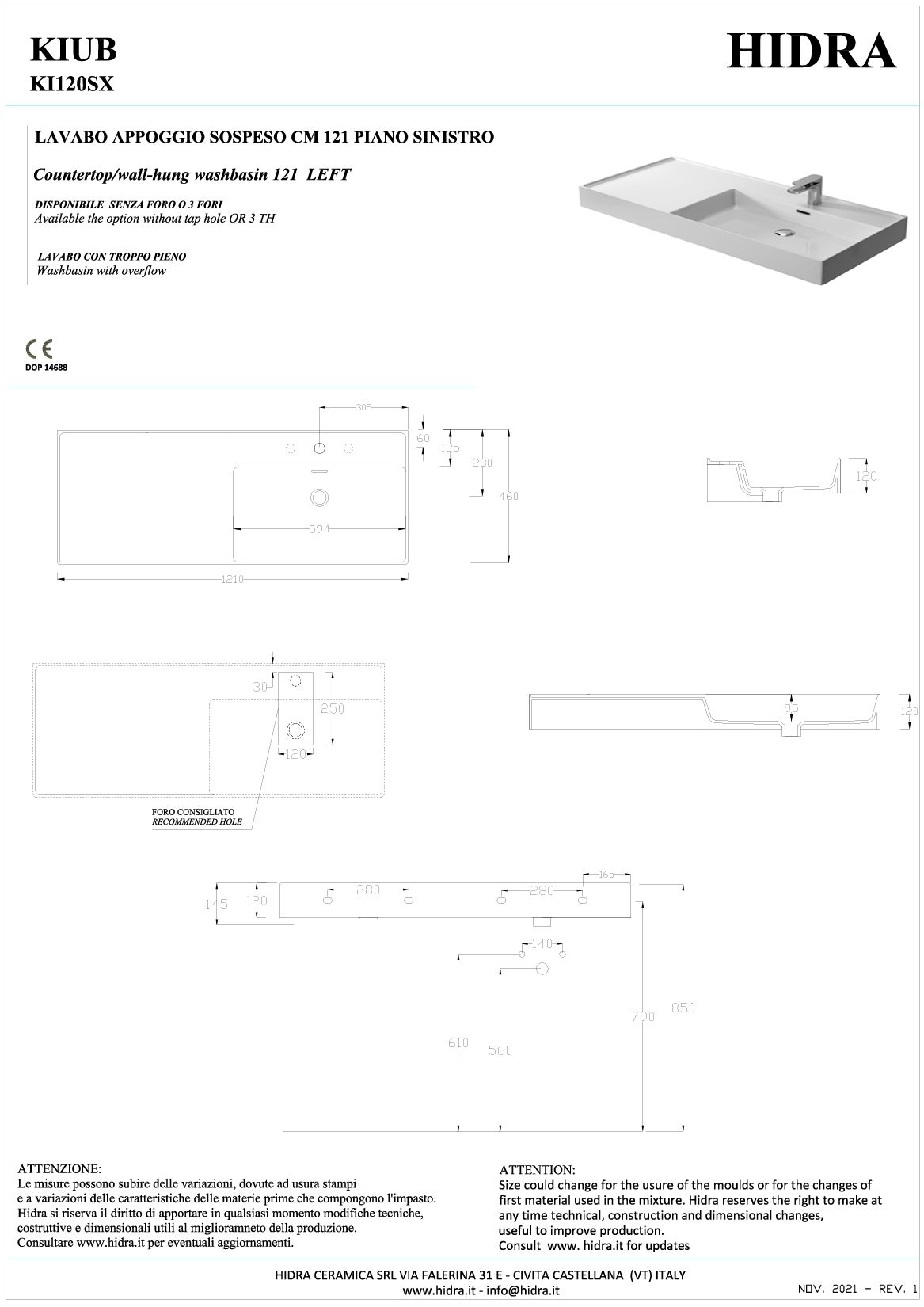 Купить hidra kiub, накладная/подвесная прямоугольная раковина 121x46x12h см, чаша справа, цвет белый матовый оптом Купить hidra kiub, накладная/подвесная прямоугольная раковина 121x46x12h см, чаша справа, цвет белый матовый оптом