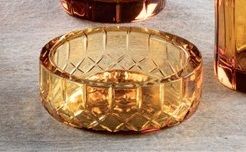 Купить stil haus queen ambra, настольная мыльница из хрусталя, цвет янтарь оптом