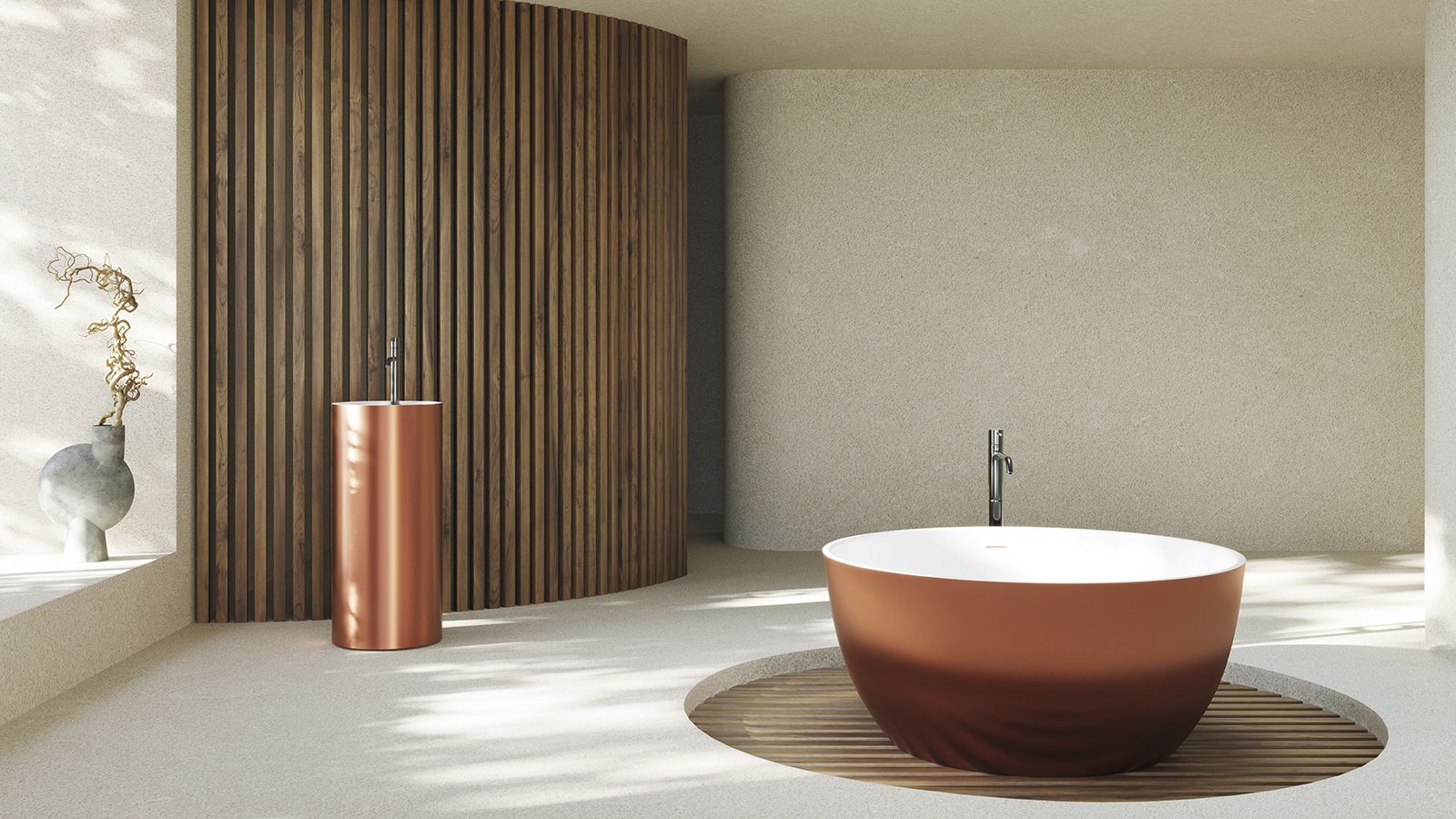 Купить ванны zenon biwa, круглая ванна из искусственного камня solid surface, ø120xh55 см, цвет белый матовый Купить ванны zenon biwa, круглая ванна из искусственного камня solid surface, ø120xh55 см, цвет белый матовый