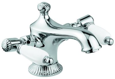 Купить смесители Emmevi The One Atena, смеситель для раковины, с белыми рукоятками, цвет золото оптом