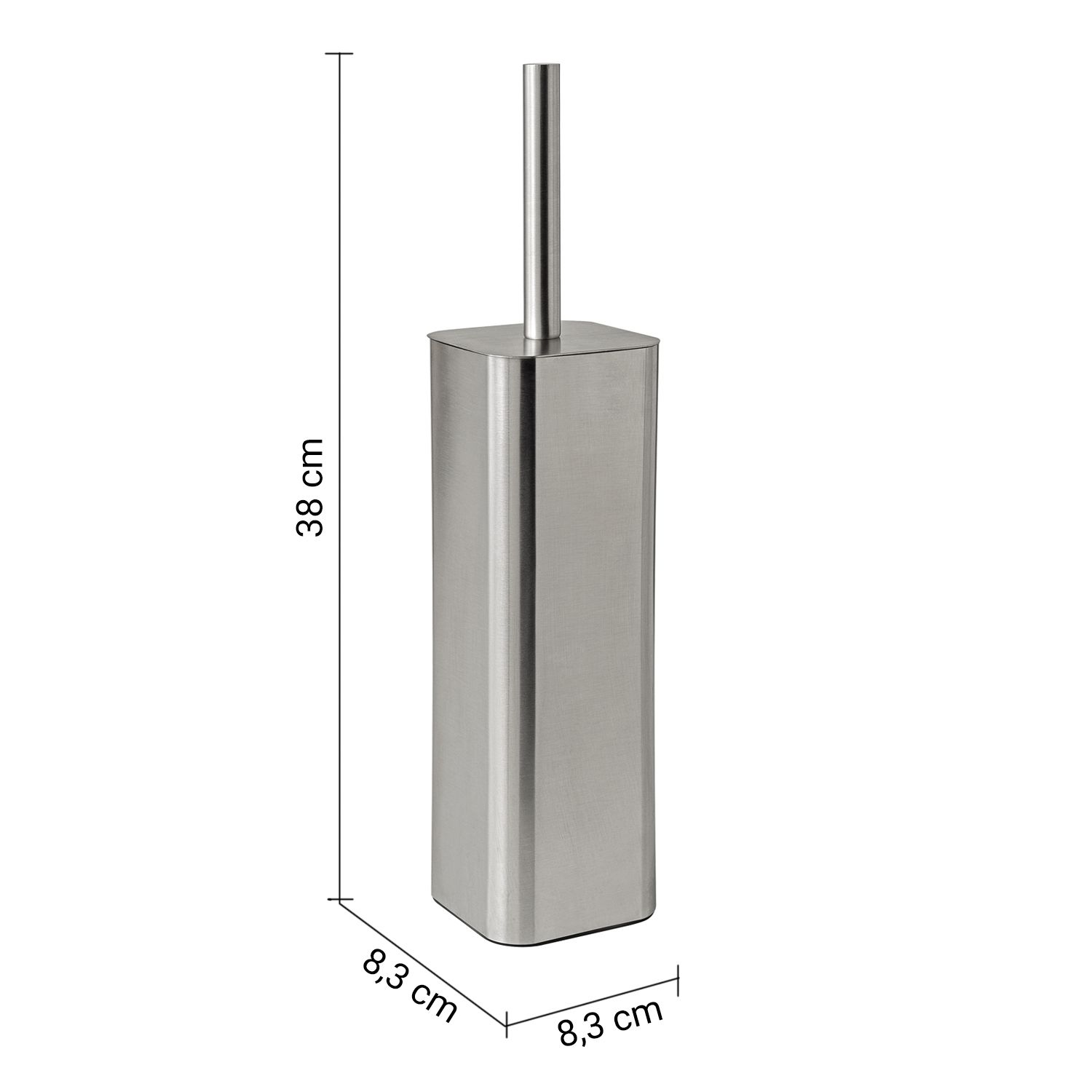 Купить gedy jack, напольный металлический ёрш, цвет зачищенный хром оптом
