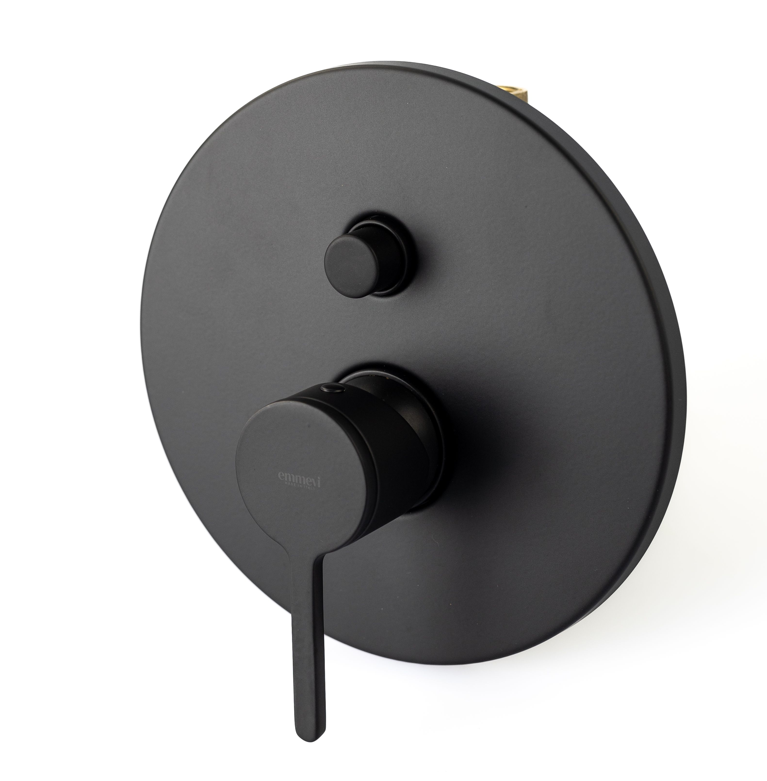 Купить смесители Emmevi Filobrass, однорычажный встраиваемый смеситель для душа с кнопочным дивертером, на 2 выхода, цвет черный матовый оптом Купить смесители Emmevi Filobrass, однорычажный встраиваемый смеситель для душа с кнопочным дивертером, на 2 выхода, цвет черный матовый оптом