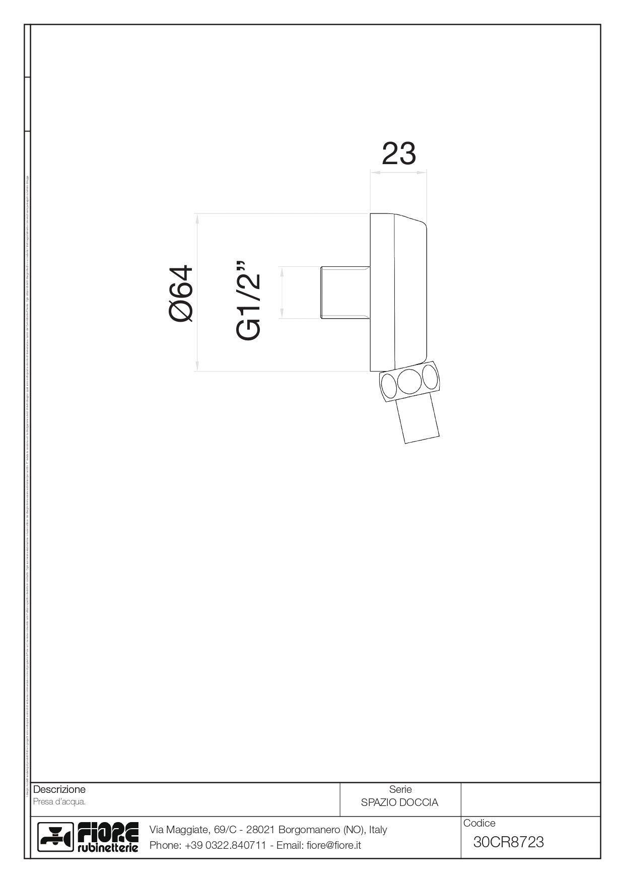 Купить fiore shower, водоотвод круглой формы, цвет золото оптом