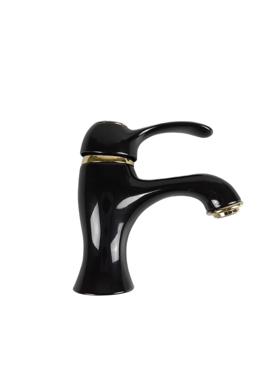 Купить emmevi harmony, однорычажный смеситель для раковины (излив 11 см), с донным клапаном, цвет черный-золото
