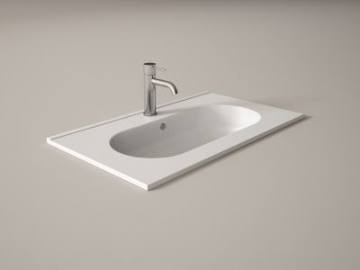 Купить visobath, керамическая раковина ada 120 см, цвет белый глянцевый оптом