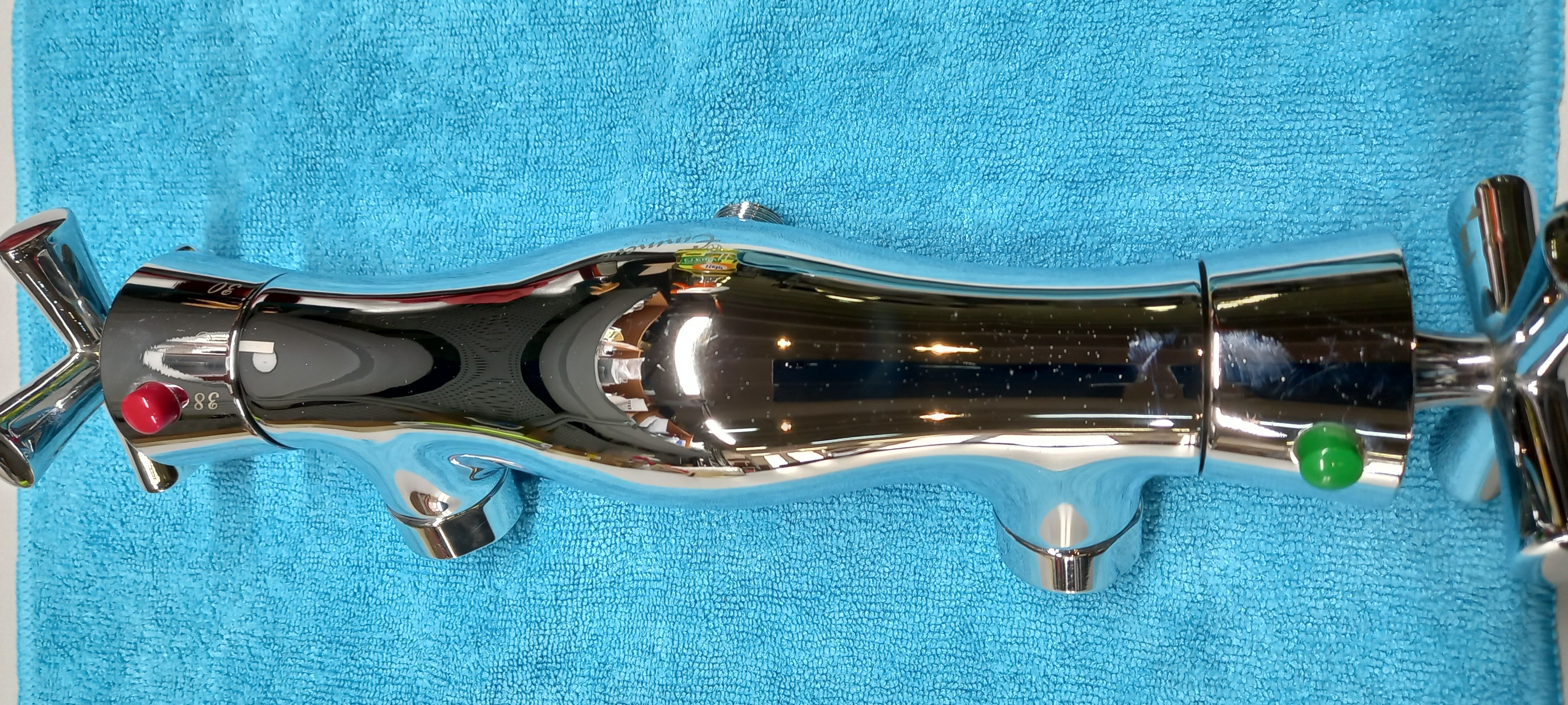 Emmevi Spirit New, 31300-2/CR, двухвентильный термостатический смеситель для душа, без набора для душа, цвет хром  