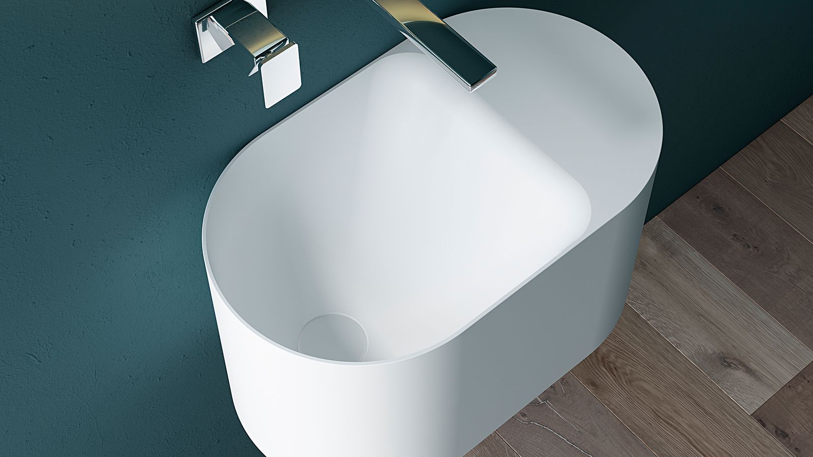 Купить zenon guadiana, подвесная раковина закругленной формы, 50х30хh28 см, цвет белый матовый оптом Купить zenon guadiana, подвесная раковина закругленной формы, 50х30хh28 см, цвет белый матовый оптом