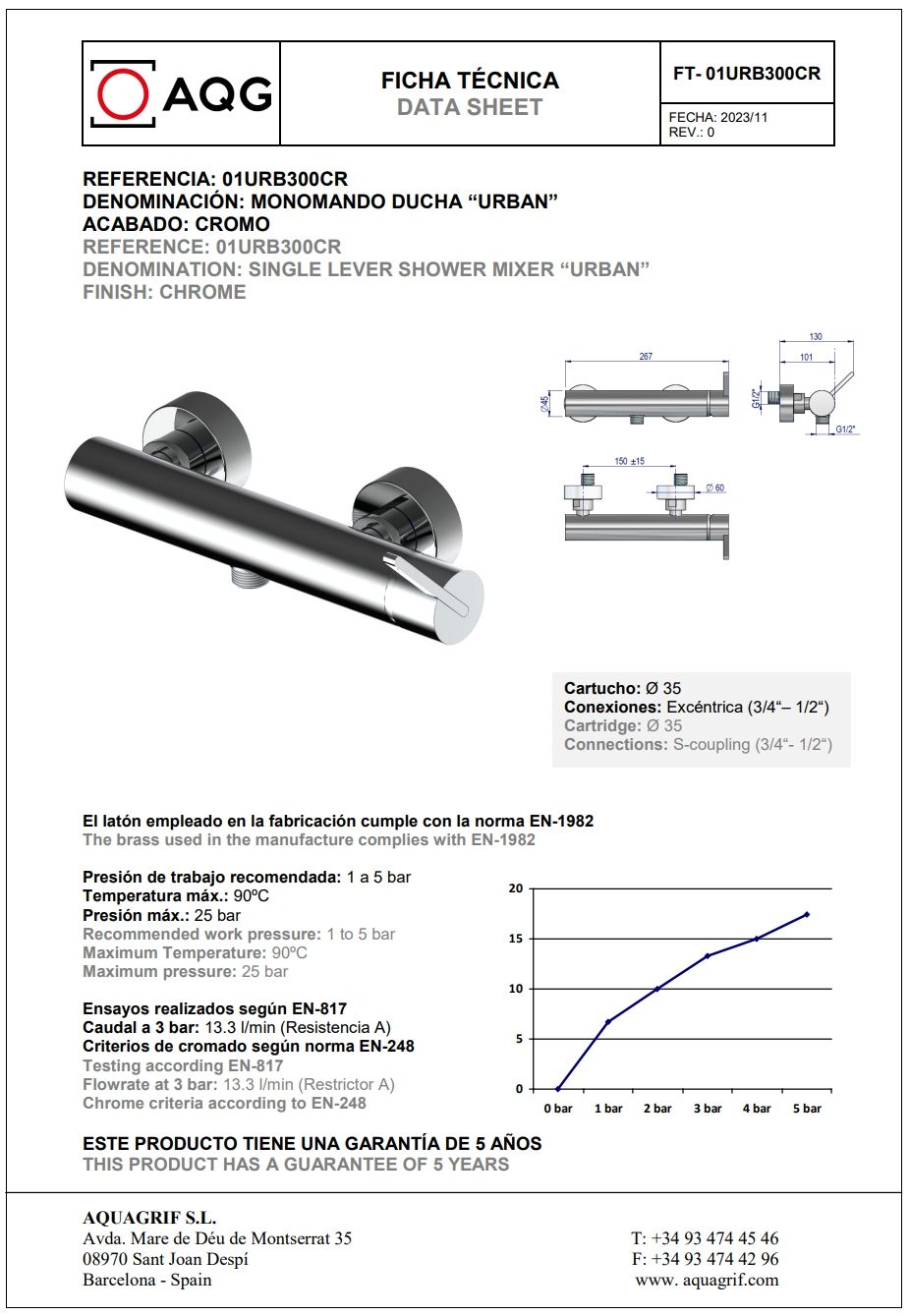Купить aqg urban, однорычажный смеситель для душа c набором для душа, цвет хром оптом Купить aqg urban, однорычажный смеситель для душа c набором для душа, цвет хром оптом