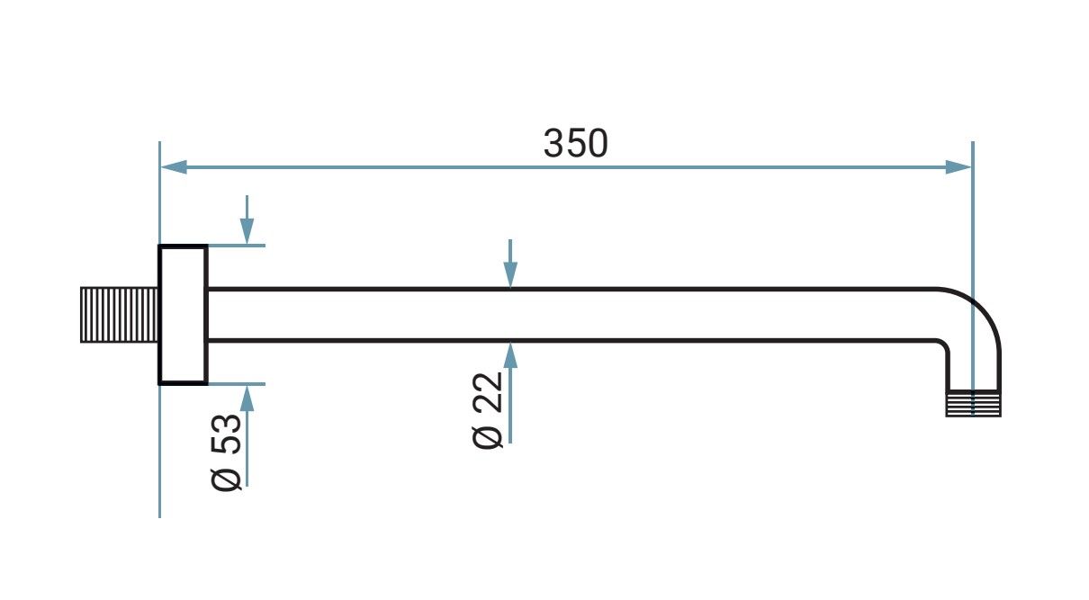 Купить emmevi, настенный круглый кронштейн 35 см, для верхнего душа, подключение 1/2", цвет хром оптом Купить emmevi, настенный круглый кронштейн 35 см, для верхнего душа, подключение 1/2", цвет хром оптом
