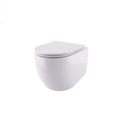 Купить hidra tour, подвесной безободковый унитаз c сиденьем микролифт, 52x35,5 см, цвет белый глянцевый оптом Купить hidra tour, подвесной безободковый унитаз c сиденьем микролифт, 52x35,5 см, цвет белый глянцевый оптом