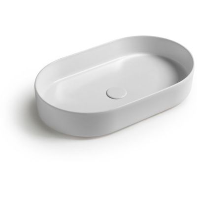 Купить white ceramic blade, накладная овальная раковина 60x36x12h см в комплекте с донным клапаном, цвет белый глянцевый оптом Купить white ceramic blade, накладная овальная раковина 60x36x12h см в комплекте с донным клапаном, цвет белый глянцевый оптом