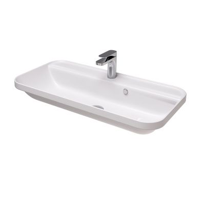 Купить hidra gio,  встраиваемая прямоугольная раковина с закругленными краями 80x40x16,5h см, цвет белый матовый оптом Купить hidra gio,  встраиваемая прямоугольная раковина с закругленными краями 80x40x16,5h см, цвет белый матовый оптом