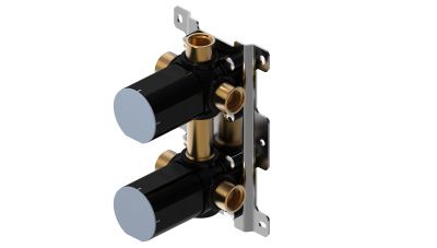 Купить смесители Oioli, внутренняя часть с боксом к встраиваемому в стену смесителю для душа на 3 потребителя оптом