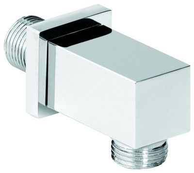 Купить emmevi, квадратный водоотвод 5х5 см, подключение 1/2", цвет брашированный никель оптом