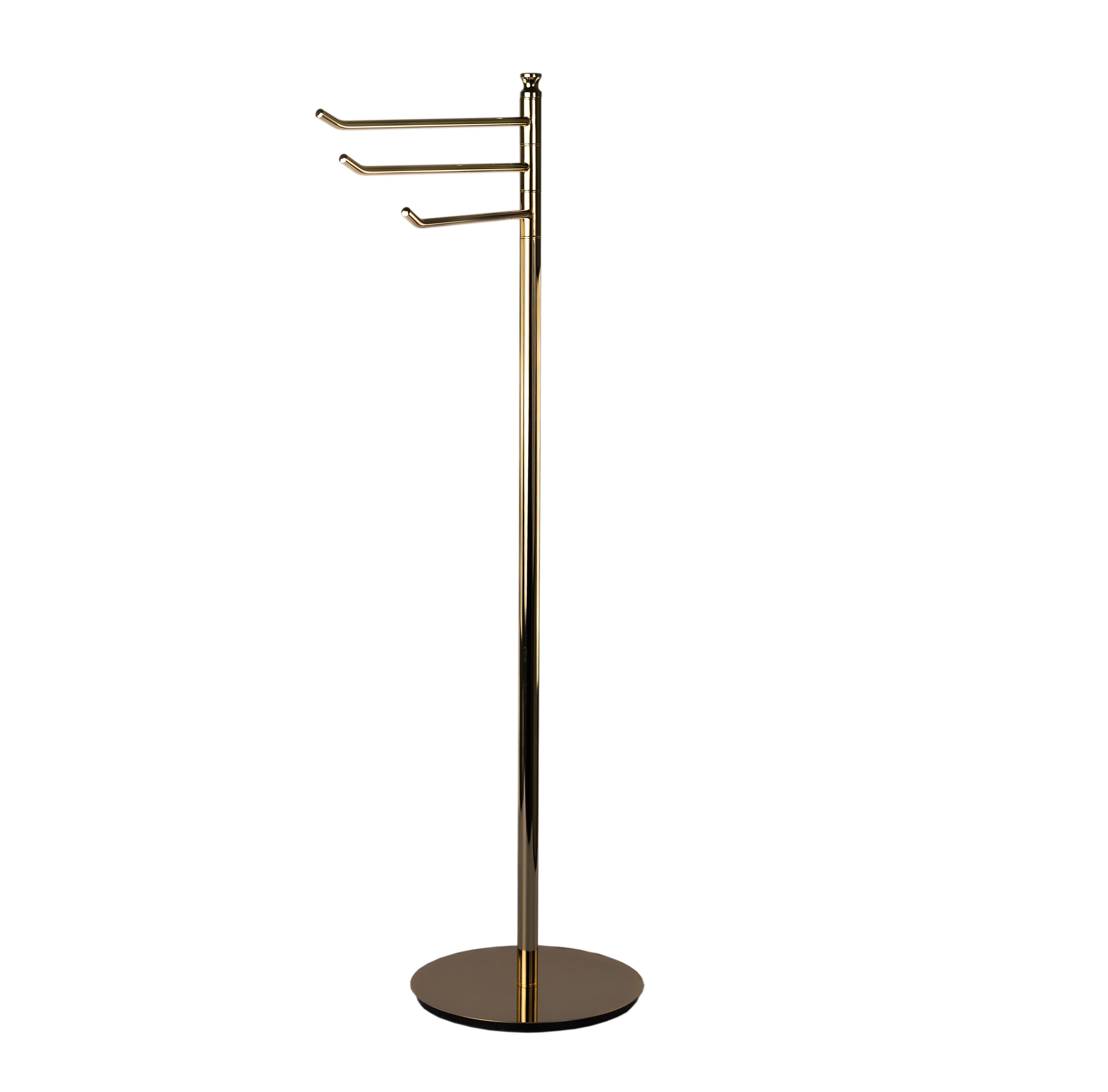 Купить stil haus hashi, стойка h85,5 см: 3 полотенцедержателя, цвет золото оптом