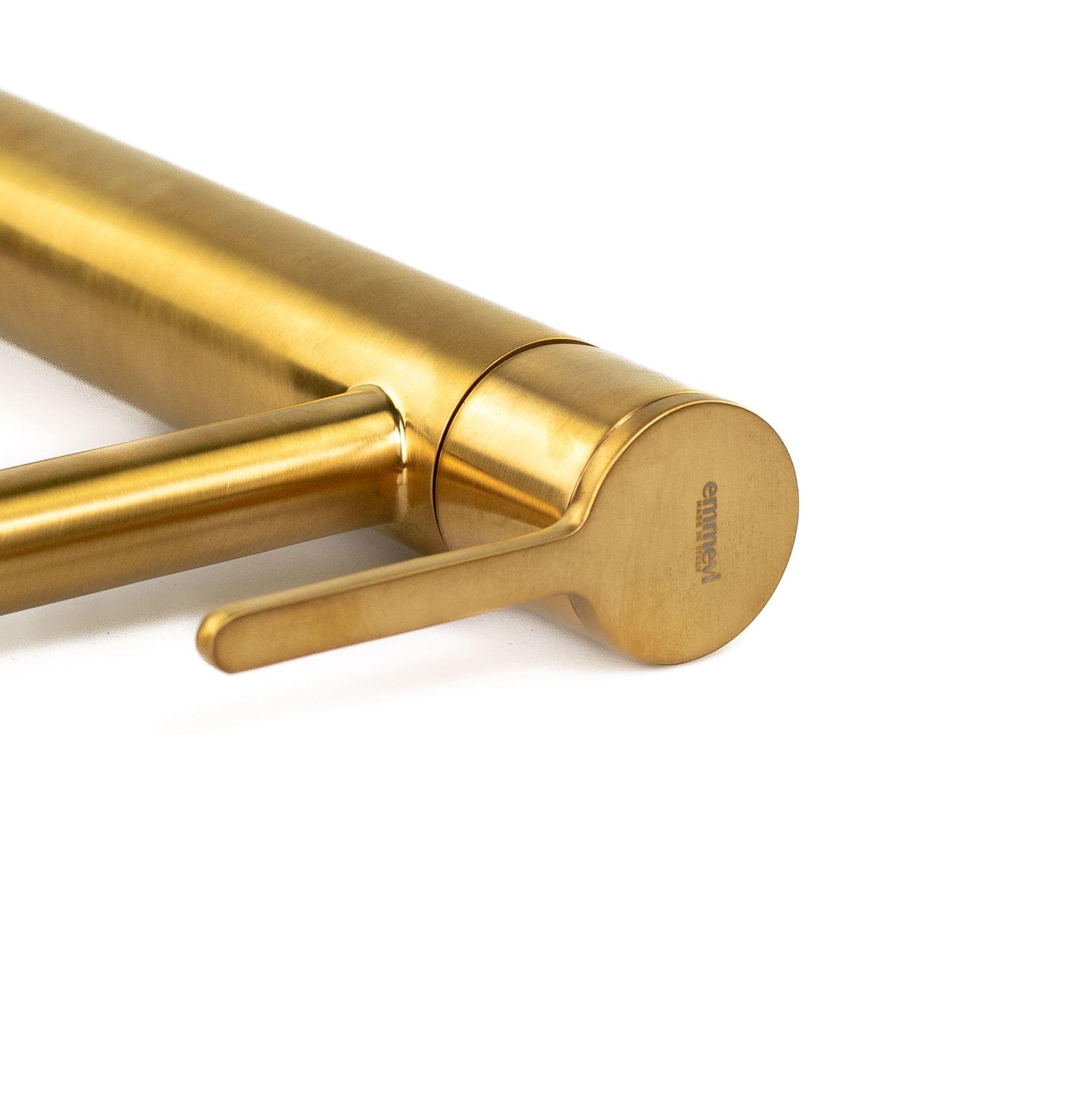 Купить смесители Emmevi Filobrass, однорычажный смеситель для раковины (излив 12 см), с донным клапаном click-clack, цвет брашированное золото оптом Купить смесители Emmevi Filobrass, однорычажный смеситель для раковины (излив 12 см), с донным клапаном click-clack, цвет брашированное золото оптом