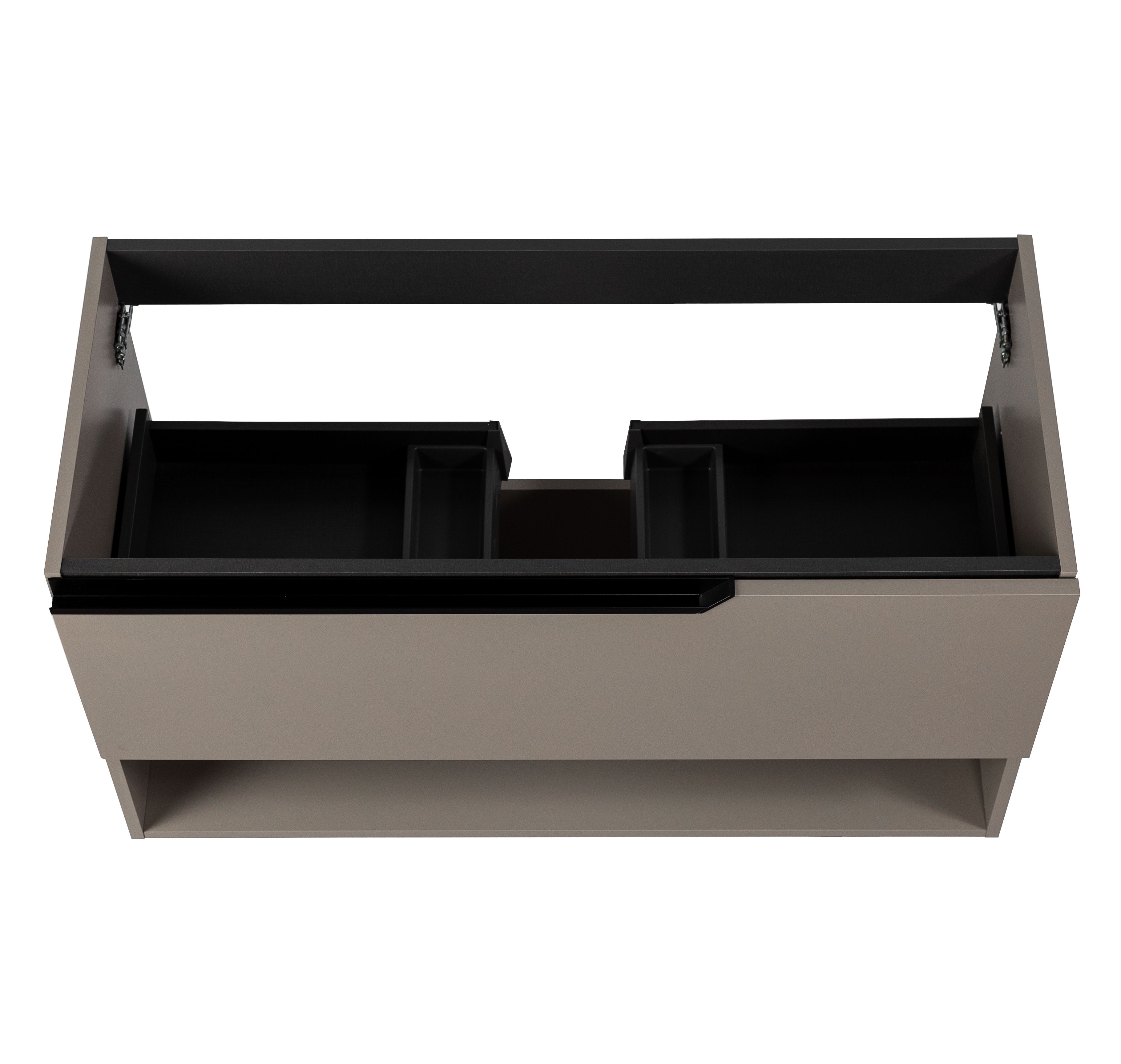 Купить visobath eleven, тумба 80 см, 1 ящик и 1 открытая полка, цвет кварцевый матовый лак (quarzo) оптом