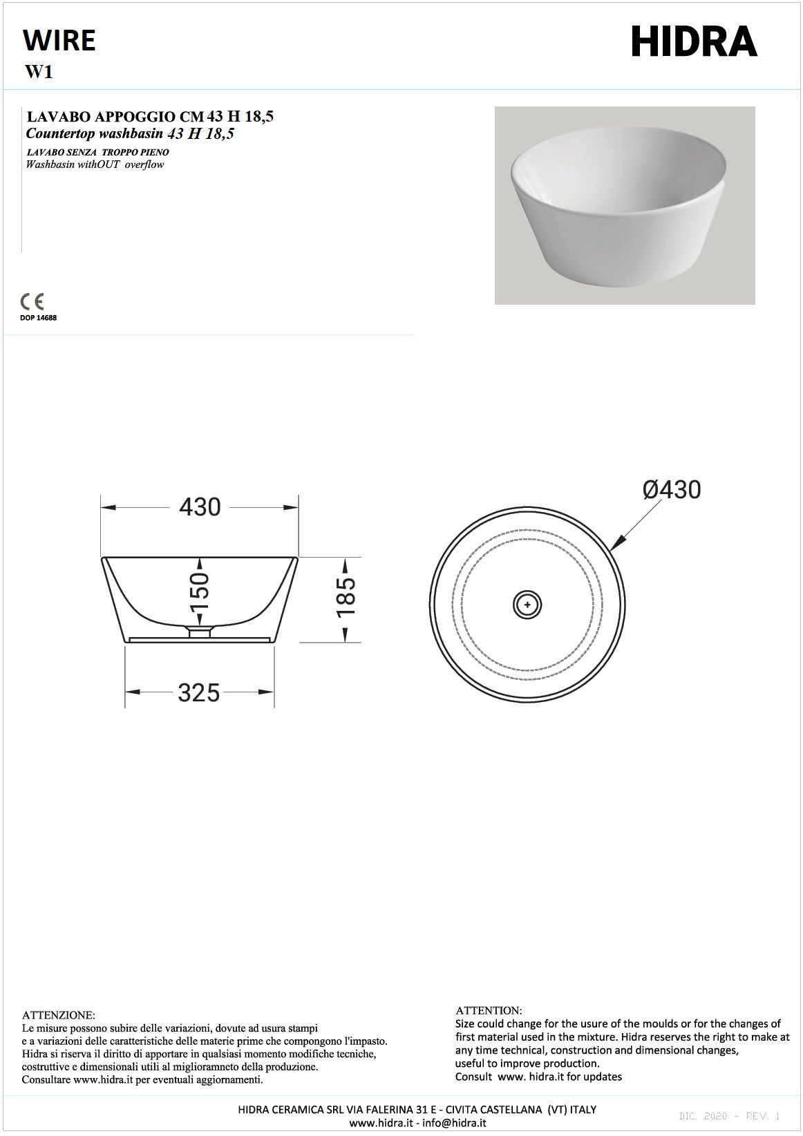Купить hidra wire, накладная круглая раковина ø43х18,5h см, цвет белый матовый оптом Купить hidra wire, накладная круглая раковина ø43х18,5h см, цвет белый матовый оптом