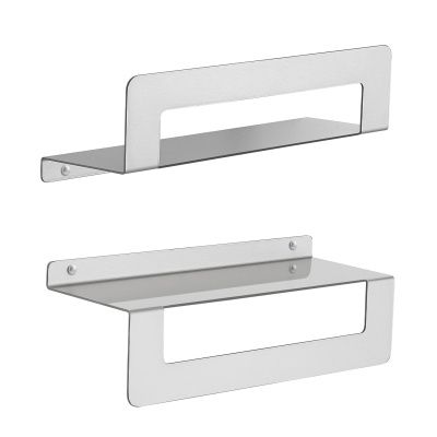 Купить gedy cleo, полка-полотенцедержатель длиной 30 см, цвет зачищенный хром оптом