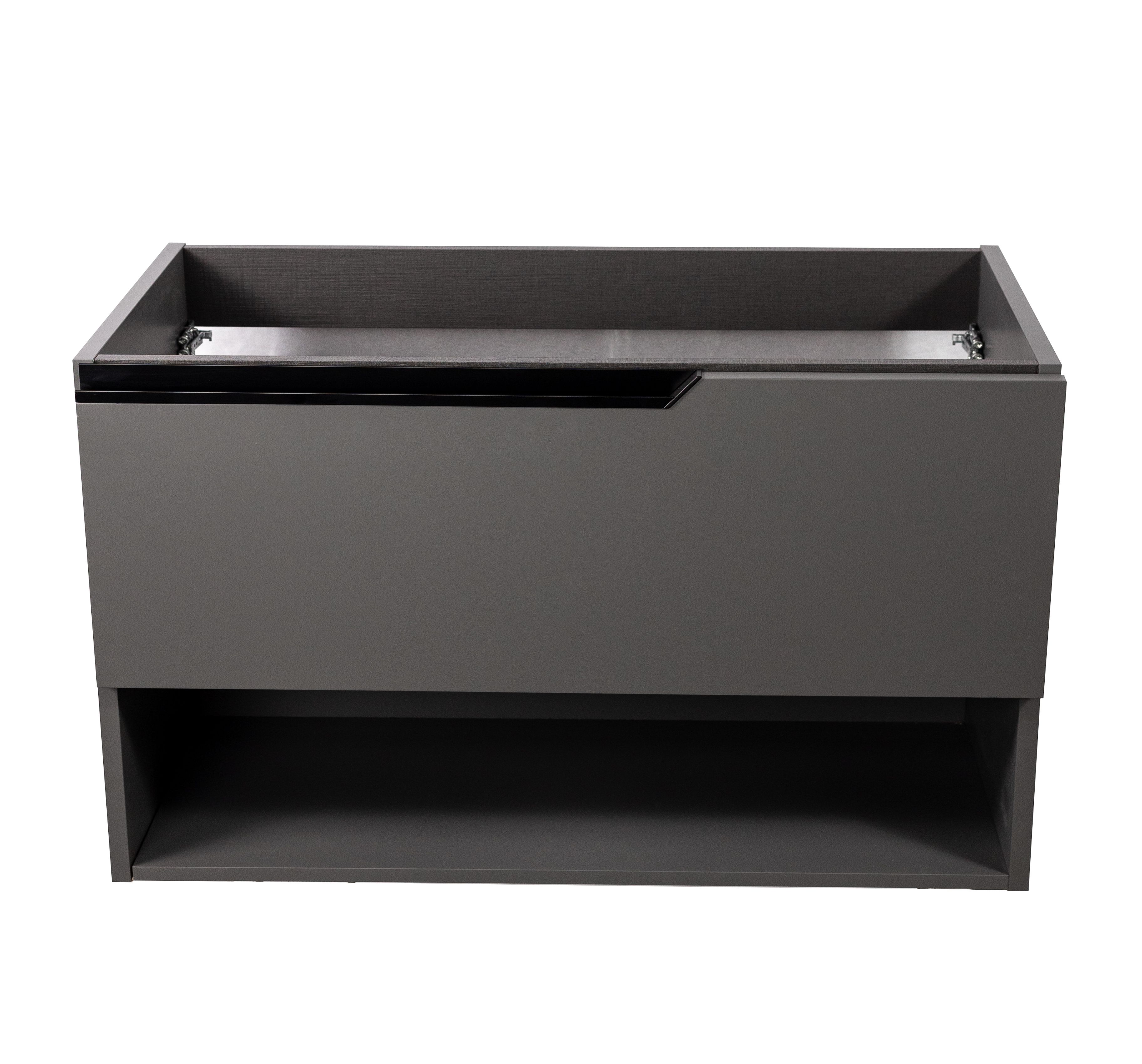 Купить visobath eleven, тумба 100 см, 1 ящик и 1 открытая полка, цвет пепельный матовый лак (ceniza) оптом