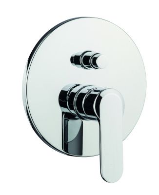 Купить смесители Emmevi Nefer, встраиваемый смеситель для душа с дивертером на 2 выхода, цвет брашированный никель оптом