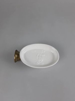 Купить stil haus smart, настенная керамическая мыльница, цвет бронза - белая керамика оптом
