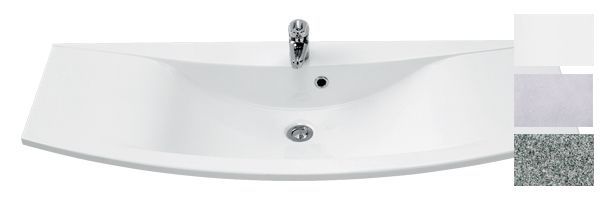 Купить marlin 3040city 120 см: зерк шкаф с led подсветкой, тумба (2 ящика и 2 двери) и белая раковина из мин литья, цвет мебели белый глянцевый оптом