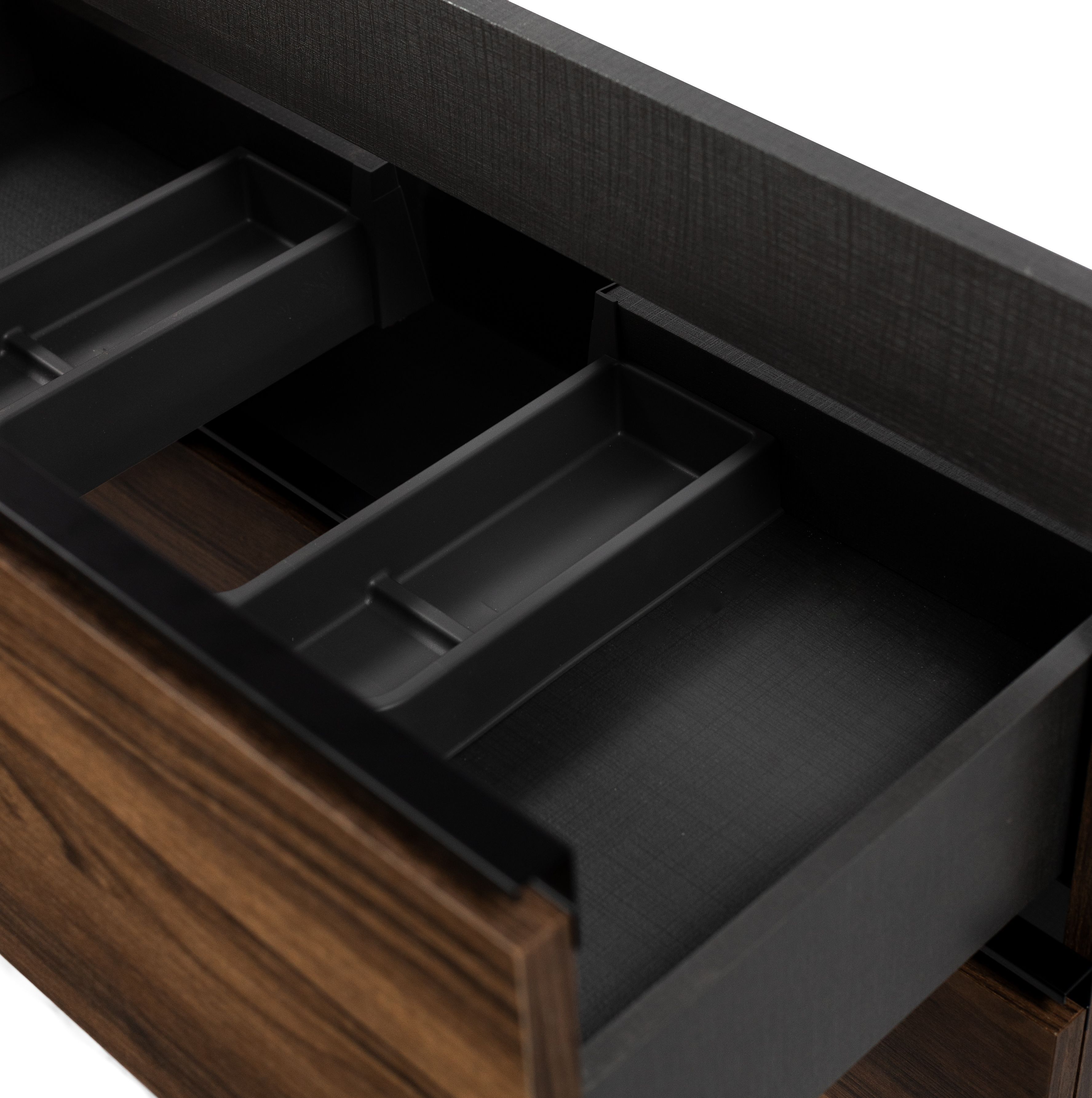 Купить visobath granada, тумба 100 см, 2 ящика c черными ручками, цвет орех (valenti) оптом