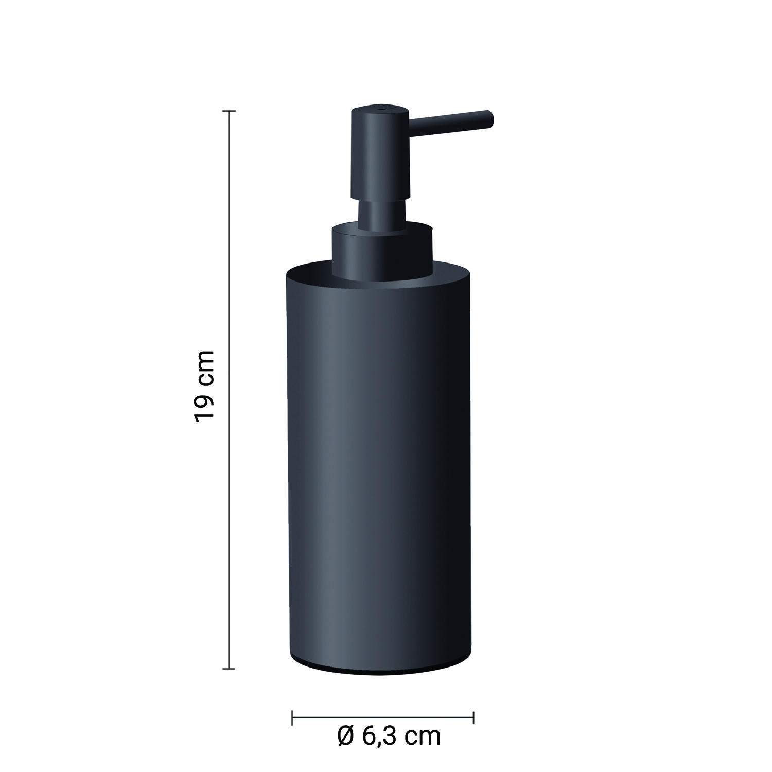 Купить gedy elettra, настольный дозатор с пластиковой помпой, цвет оружейная сталь оптом