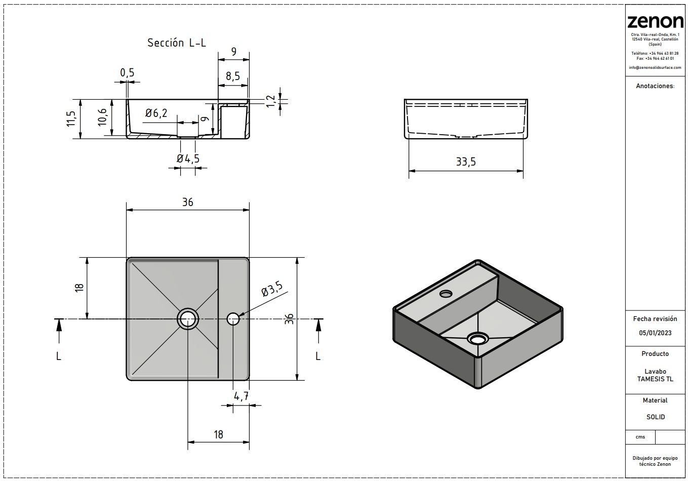 Купить zenon tamesis, накладная раковина квадратной формы с отверстием под смеситель, 36х36х11,5 см, цвет белый матовый оптом Купить zenon tamesis, накладная раковина квадратной формы с отверстием под смеситель, 36х36х11,5 см, цвет белый матовый оптом
