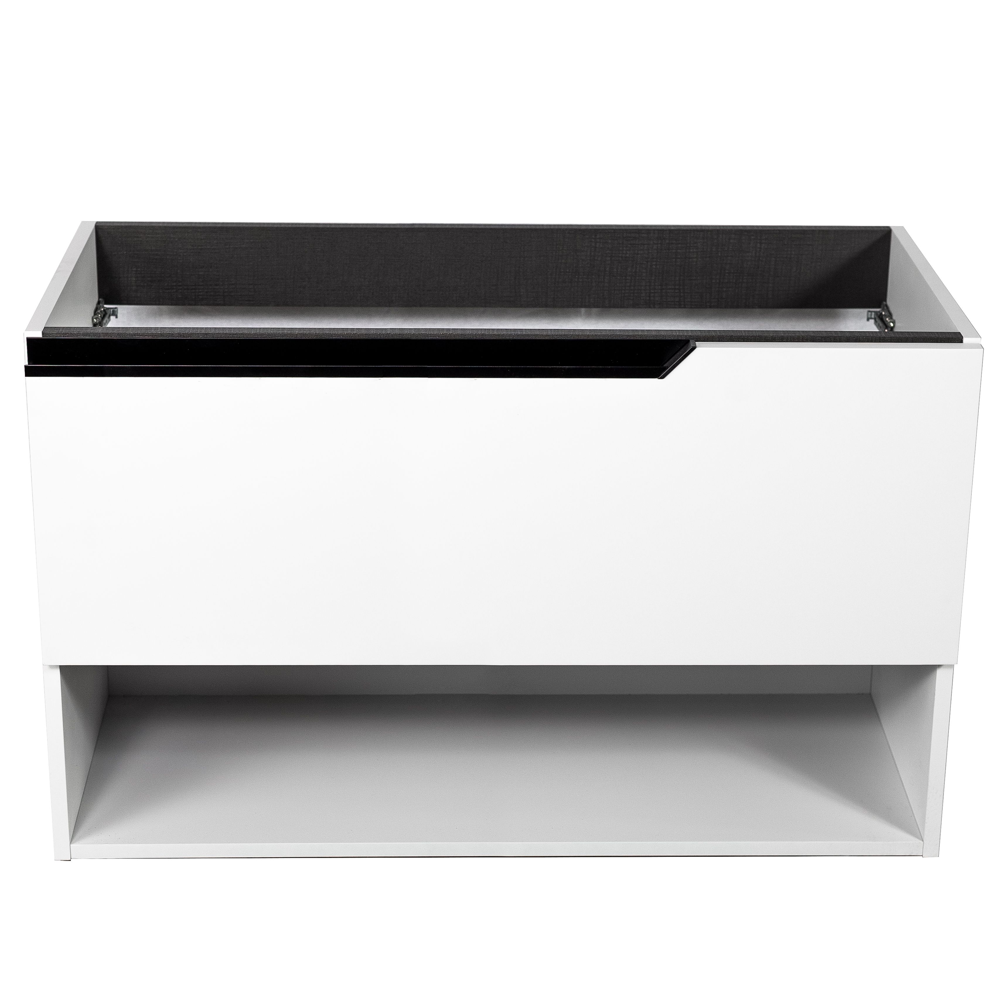 Купить visobath eleven, тумба 100 см, 1 ящик и 1 открытая полка, цвет белый матовый лак (b-ada) оптом