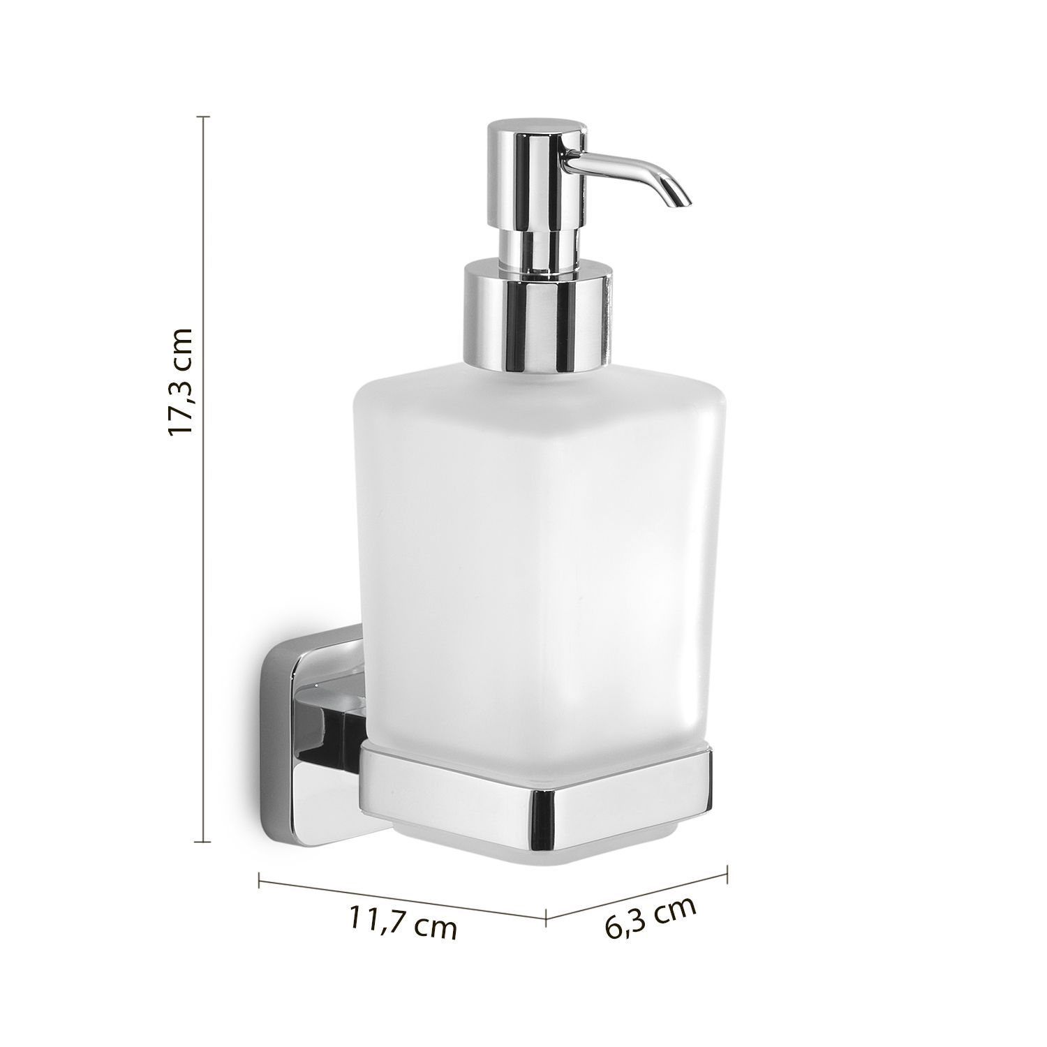 Купить gedy tonga, настенный стеклянный дозатор c металлической помпой, цвет хром оптом