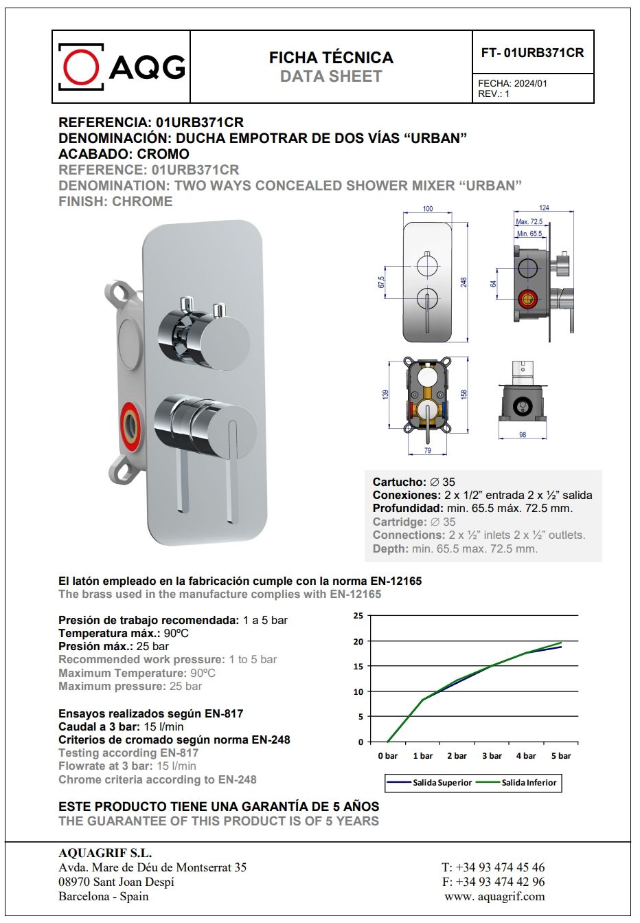 Купить aqg urban, душевой комплект er233 на 2 потребителя, с потолочным кронштейном, цвет хром оптом Купить aqg urban, душевой комплект er233 на 2 потребителя, с потолочным кронштейном, цвет хром оптом