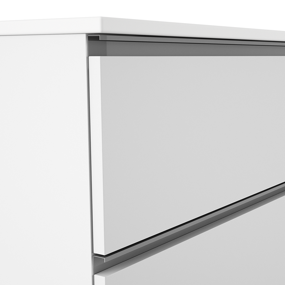 Купить visobath granada, тумба 60 см, 2 ящика c хромированными ручками, цвет белый матовый лак (b-ada) оптом