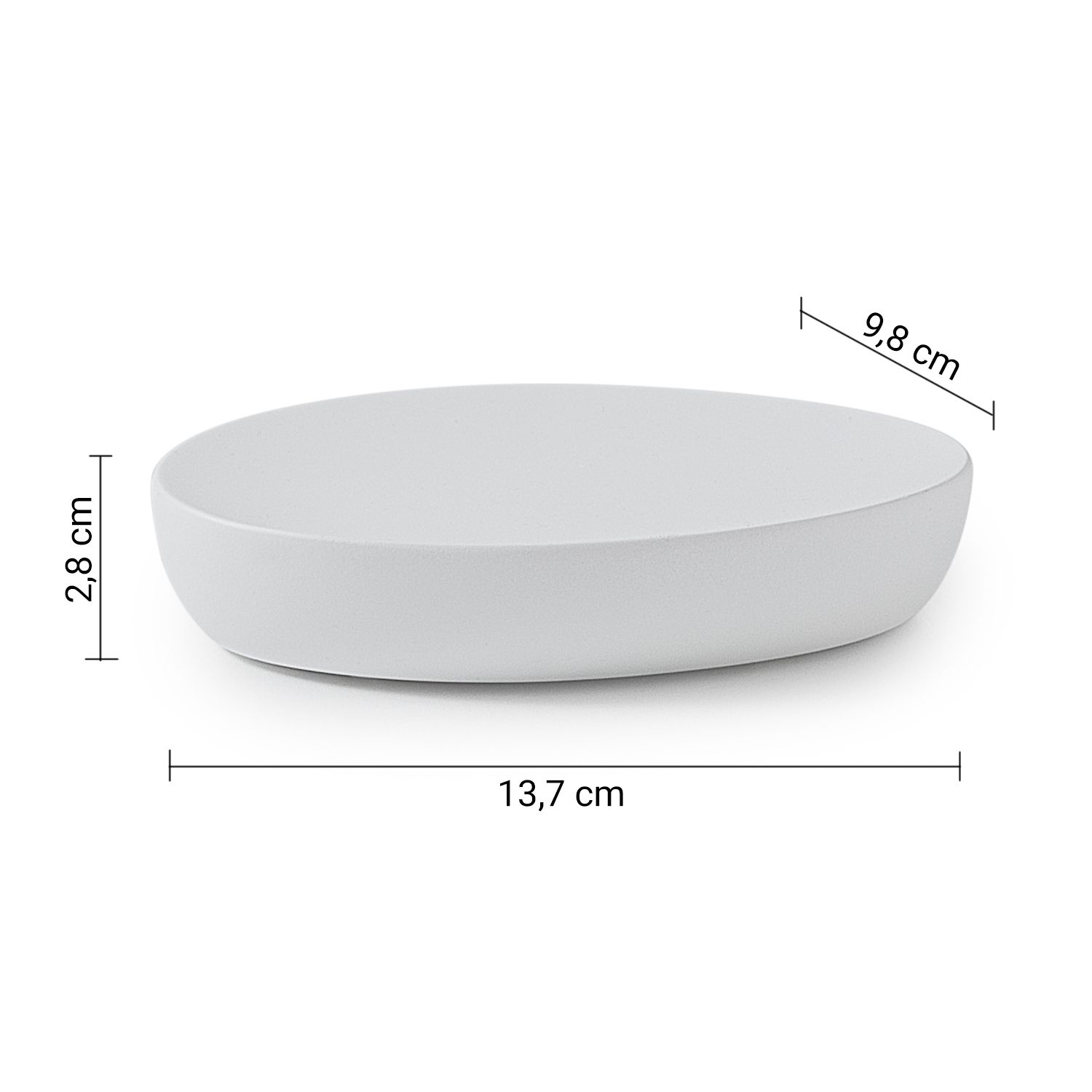 Купить gedy brenda, настольная мыльница, цвет белый матовый оптом