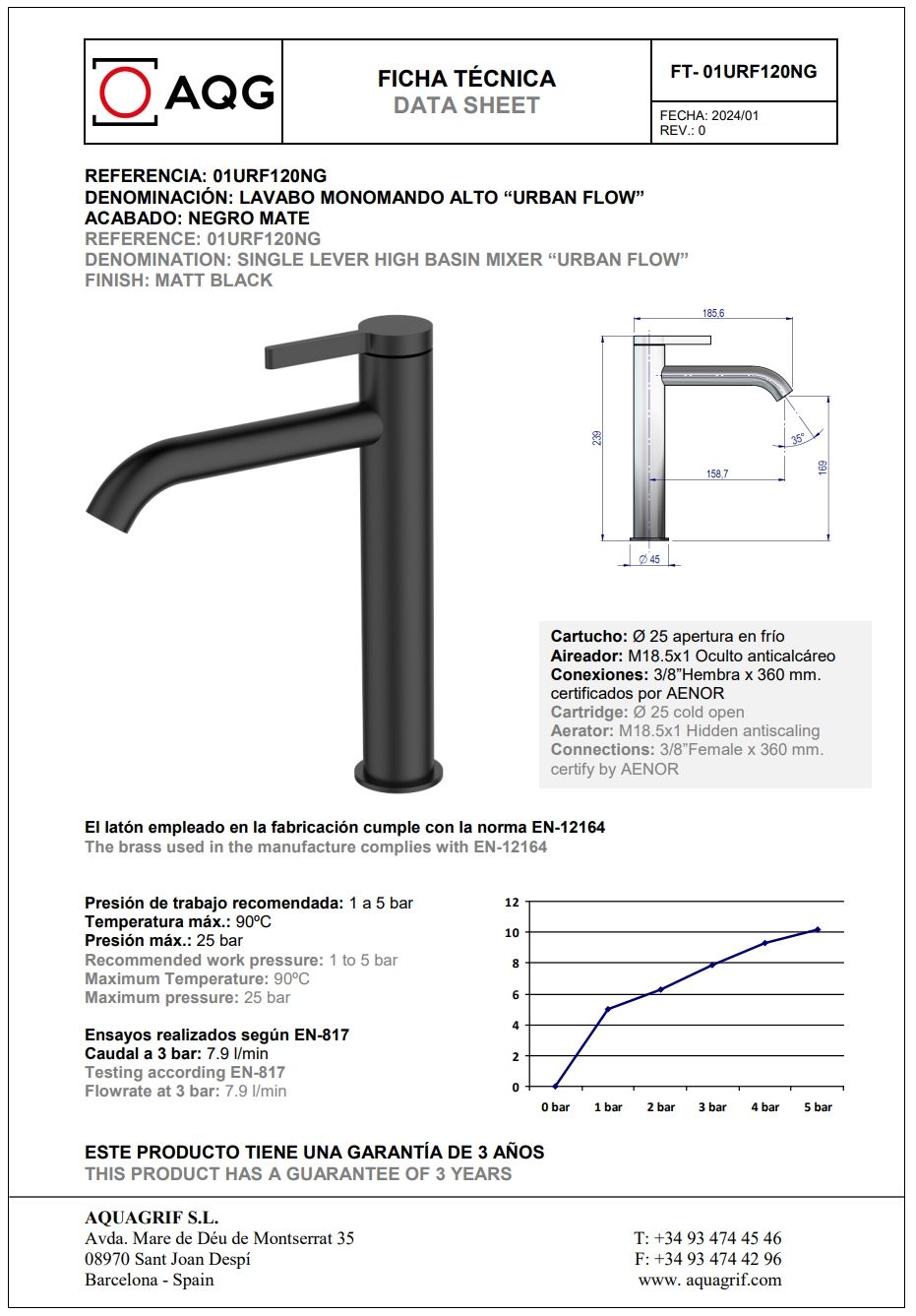 Купить aqg urban flow, высокий однорычажный смеситель для раковины без донного клапана, цвет черный матовый оптом Купить aqg urban flow, высокий однорычажный смеситель для раковины без донного клапана, цвет черный матовый оптом