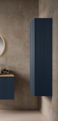 Купить visobath bari, пенал 35 см, 1 распашная дверь, цвет темно-синий матовый (navy) оптом