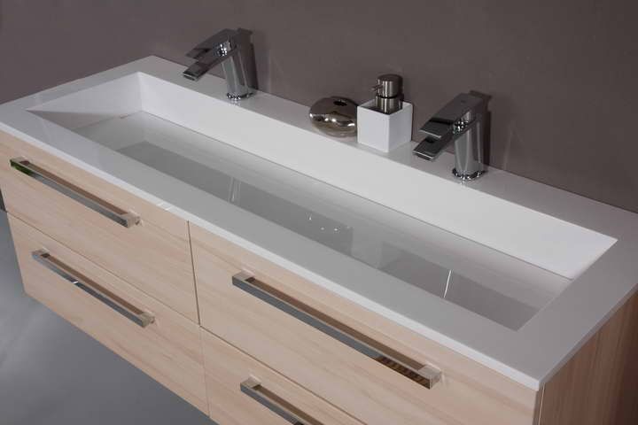 Купить puris star line 120 см: тумба (2 ящика), led подсветка и белая раковина из мин литья на 2 отверстия, цвет мебели белый глянцевый