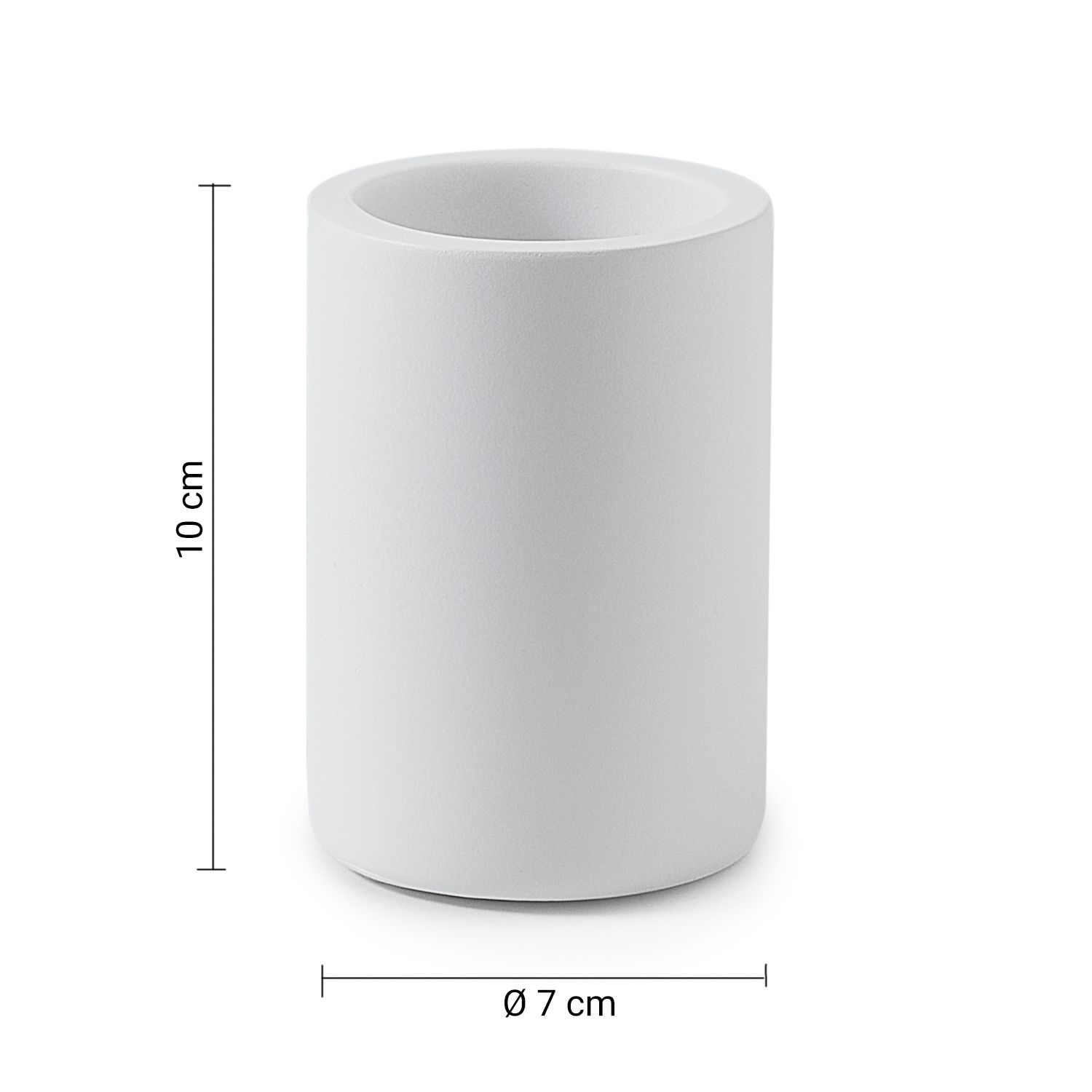 Купить gedy brenda, настольный стакан, цвет белый матовый оптом