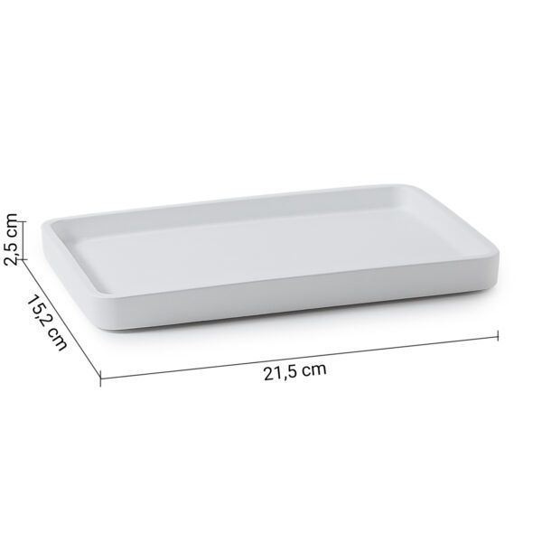 Купить gedy brenda, настольный лоток, цвет белый матовый оптом