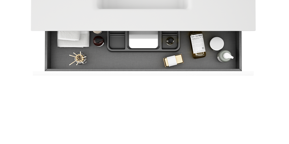 Купить visobath granada, тумба 100 см, 2 ящика c золотыми ручками, цвет белый матовый лак (b-ada) оптом