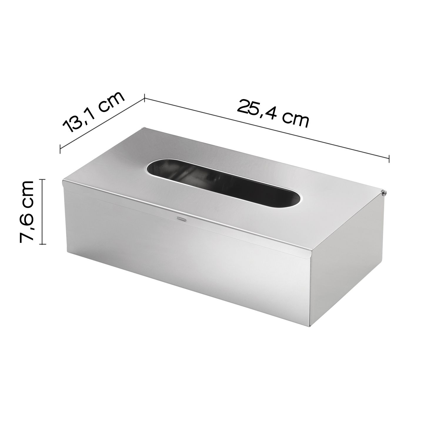 Купить gedy, прямоугольная емкость для бумажных салфеток, цвет зачищенный хром оптом